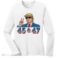 45 47 Trump Vote Elect Won Women's Long Sleeve Shirt thumb 0