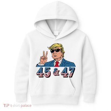 45 47 Trump Vote Elect Won Kids Hoodie