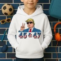 45 47 Trump Vote Elect Won Kids Hoodie thumb 2