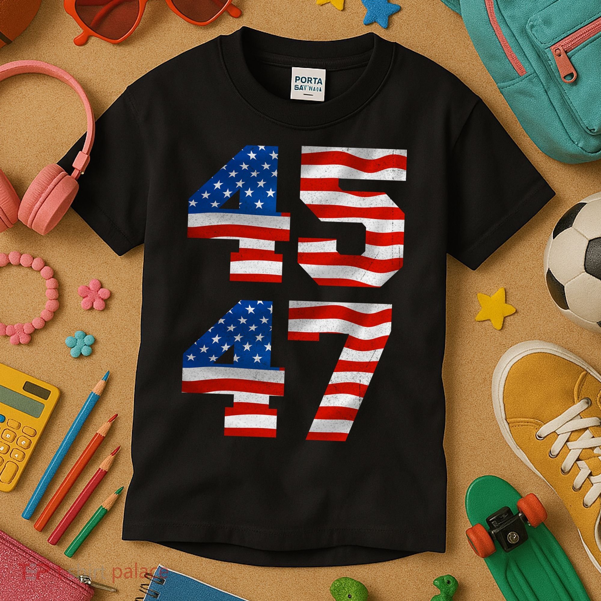 45 47 Trump 2024 Kids T-Shirt