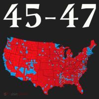 45 47 Trump Election Map 2024 Women's Sweatshirt thumb 2