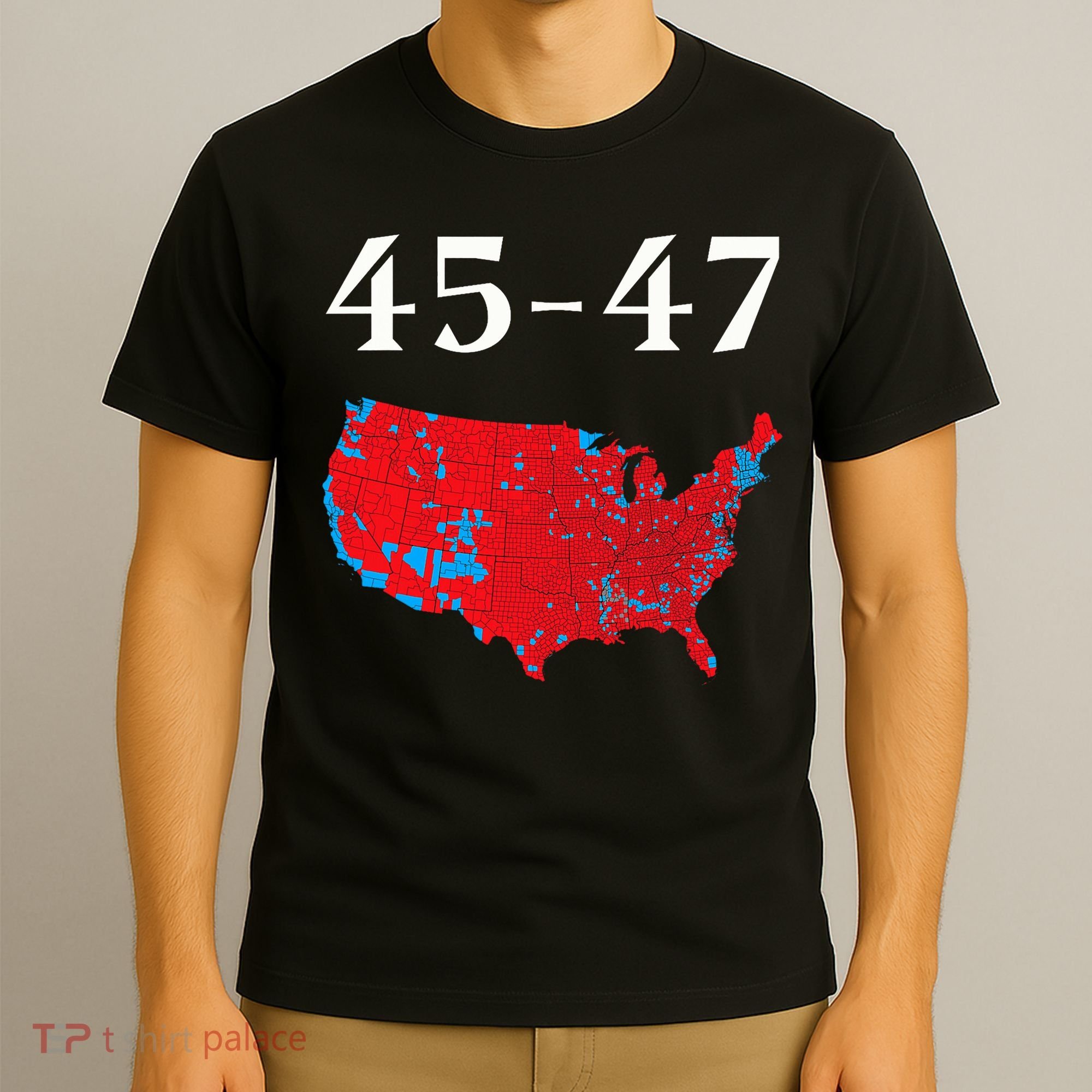 45 47 Trump Election Map 2024 T-Shirt