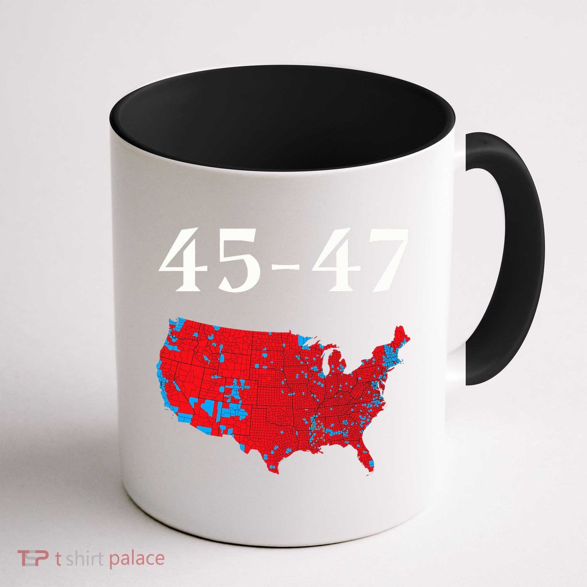 45 47 Trump Election Map 2024 Coffee Mug