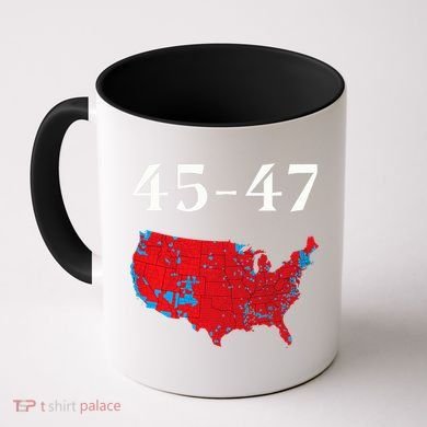 45 47 Trump Election Map 2024 Coffee Mug