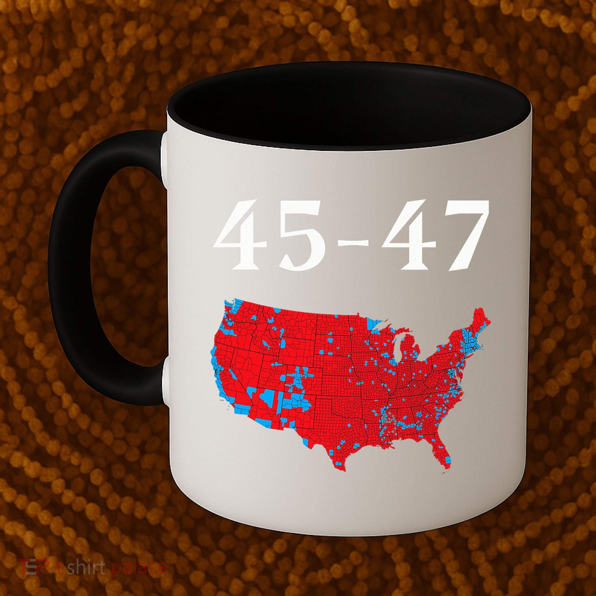 45 47 Trump Election Map 2024 Coffee Mug