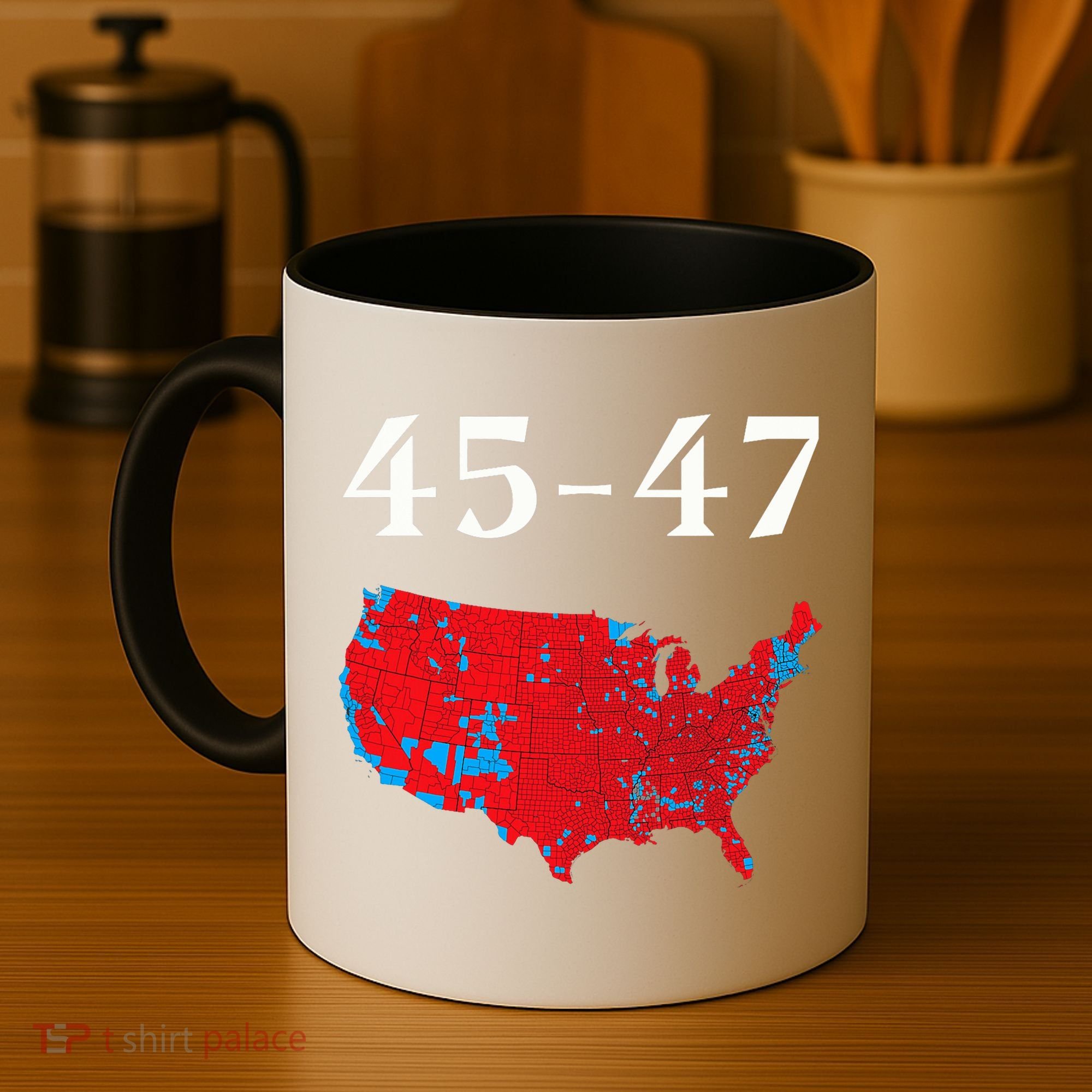45 47 Trump Election Map 2024 Coffee Mug