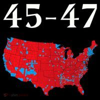 45 47 Trump Election Map 2024 Women's Hoodie thumb 2