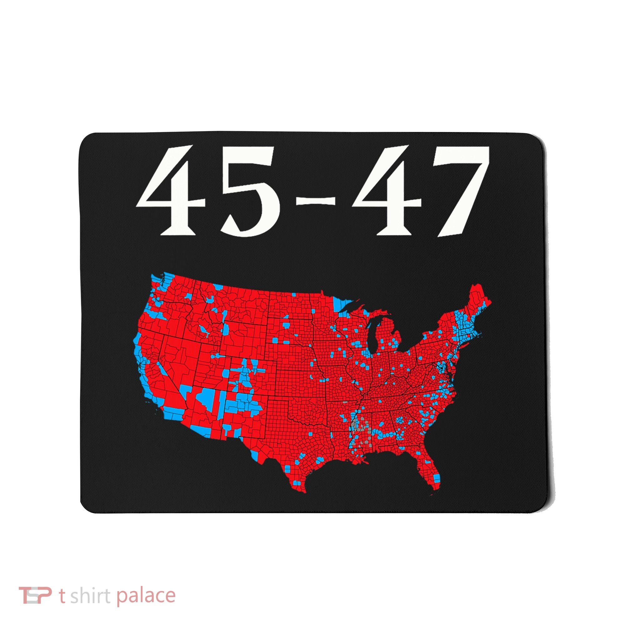45 47 Trump Election Map 2024 Mousepad