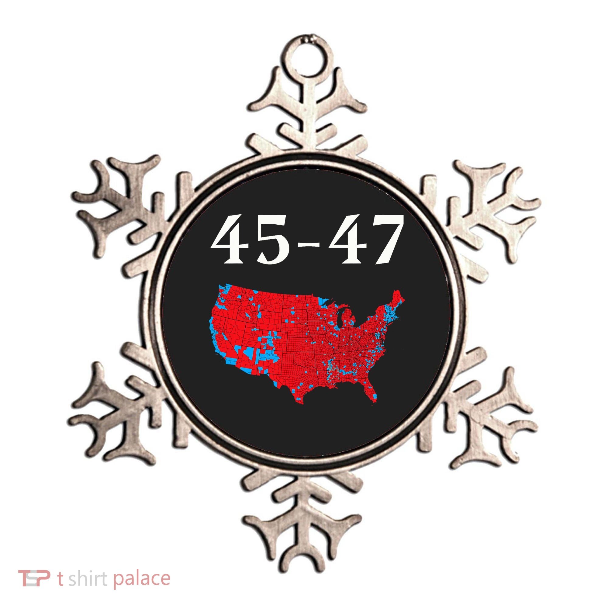 45 47 Trump Election Map 2024 Ornament