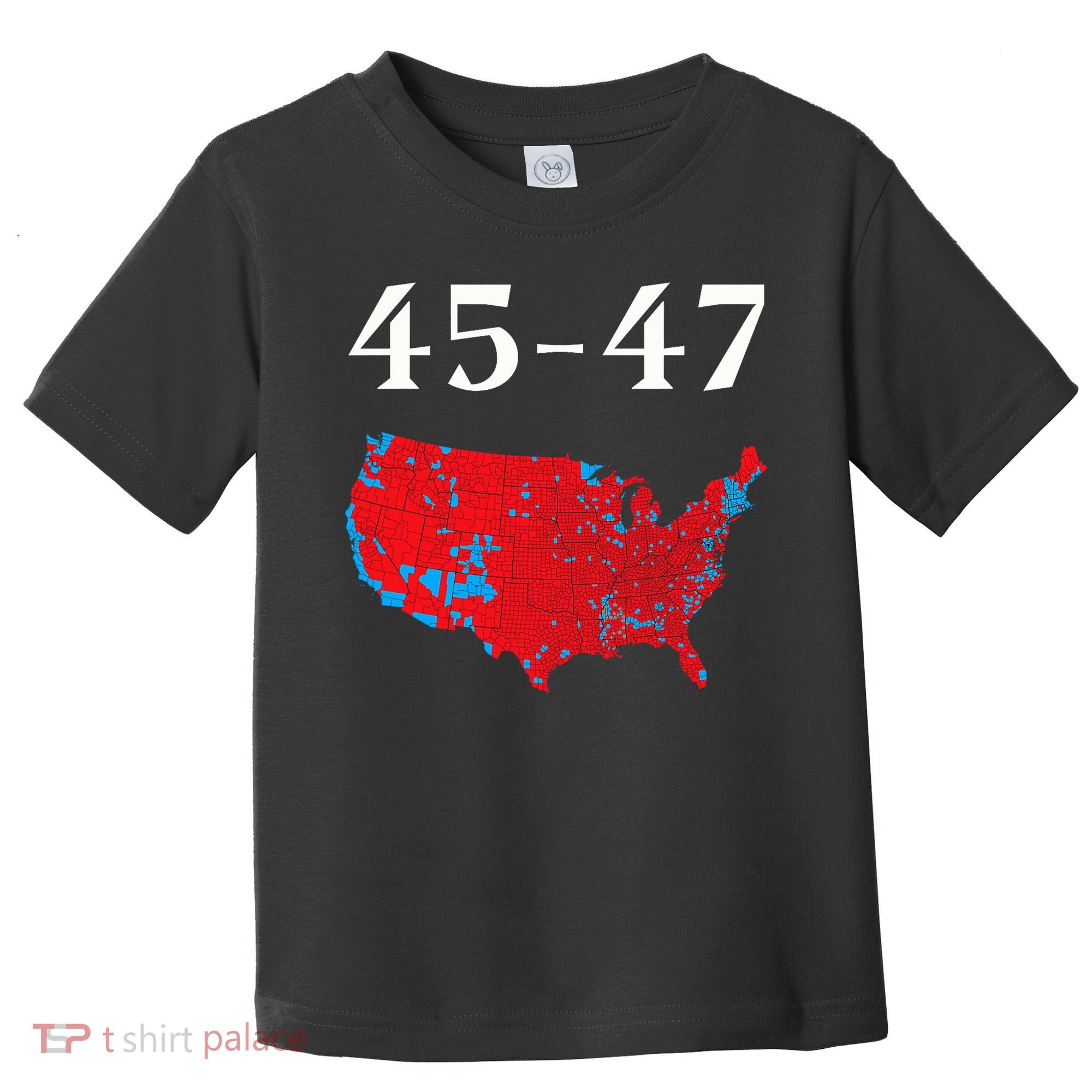 45 47 Trump Election Map 2024 Toddler T-Shirt