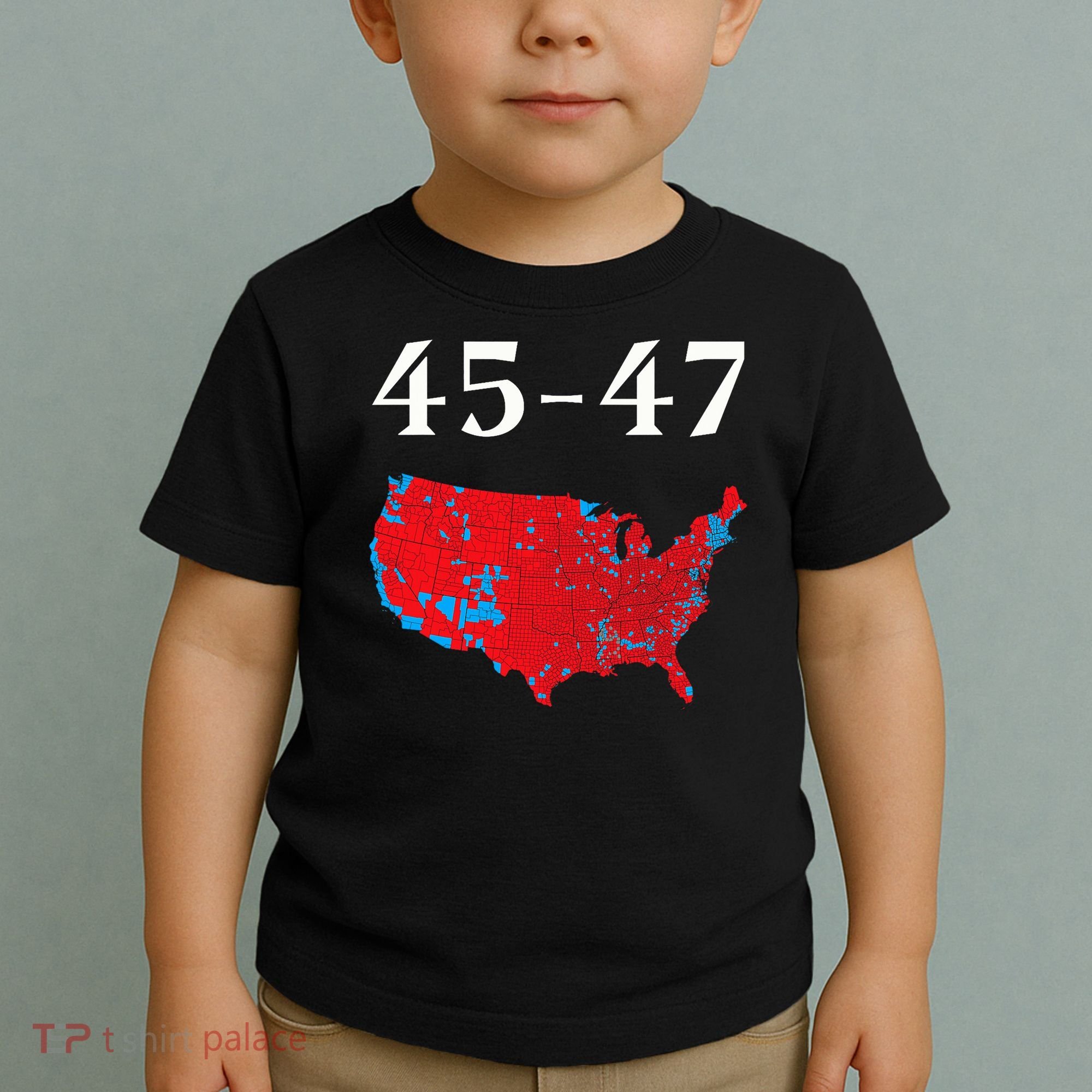 45 47 Trump Election Map 2024 Toddler T-Shirt