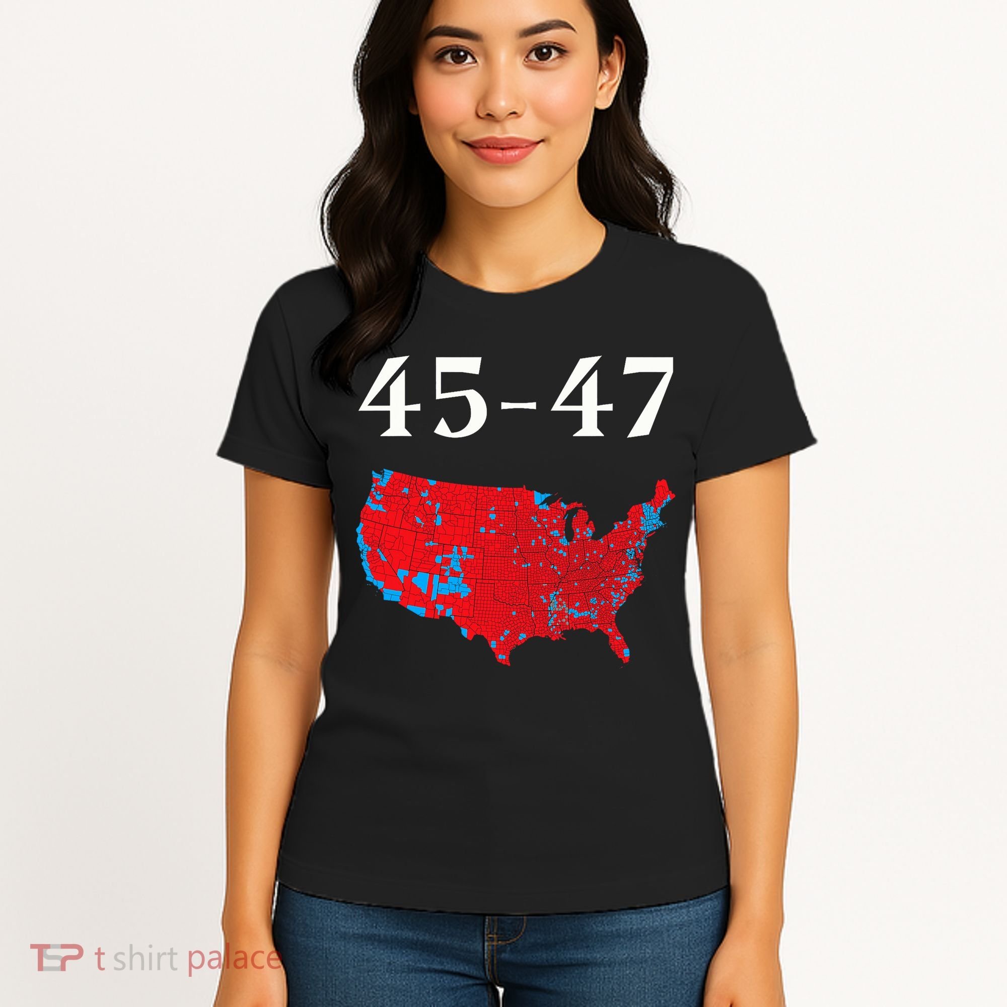 45 47 Trump Election Map 2024 Women's T-Shirt