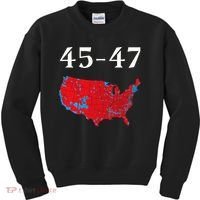 45 47 Trump Election Map 2024 Kids Sweatshirt thumb 0