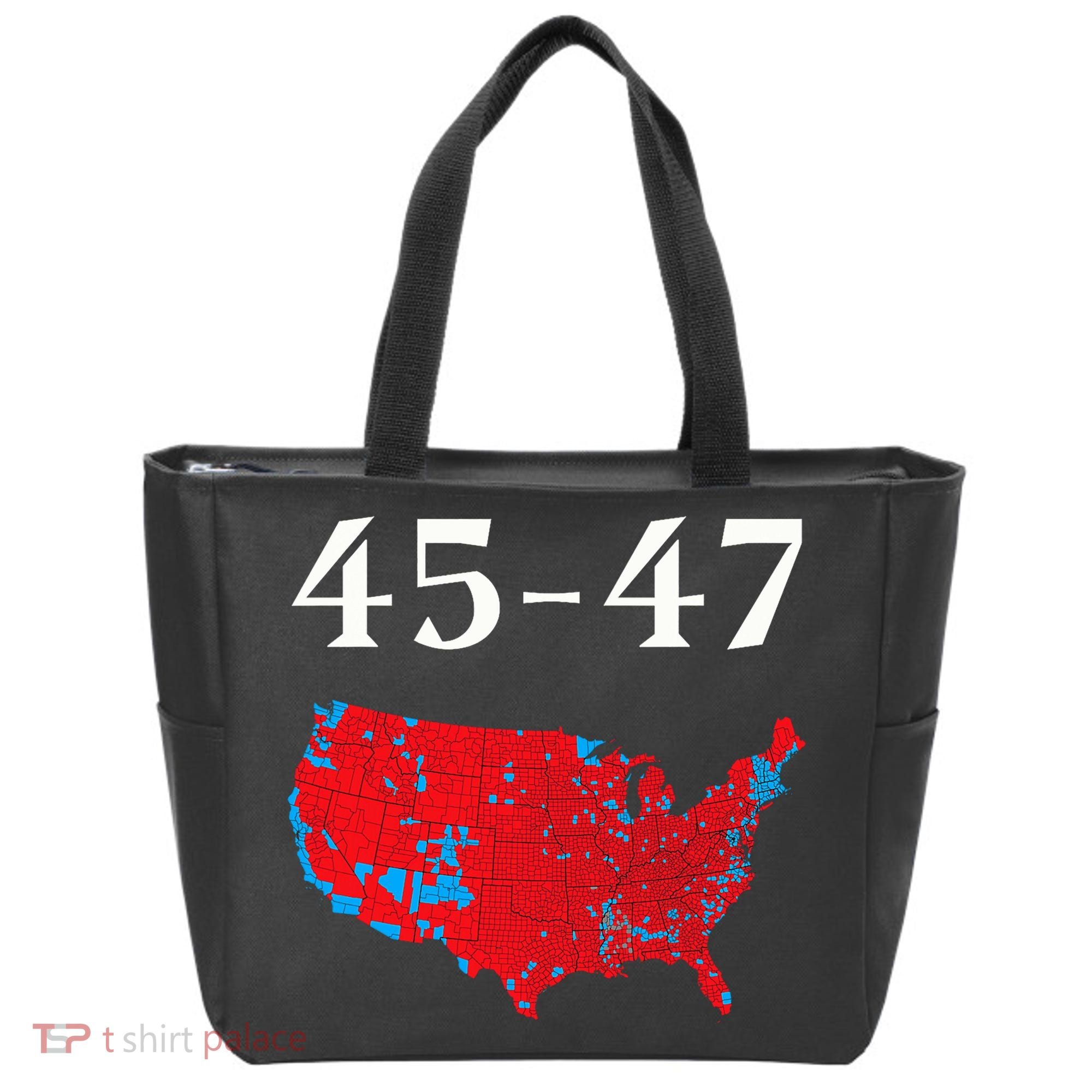 45 47 Trump Election Map 2024 Tote Bag
