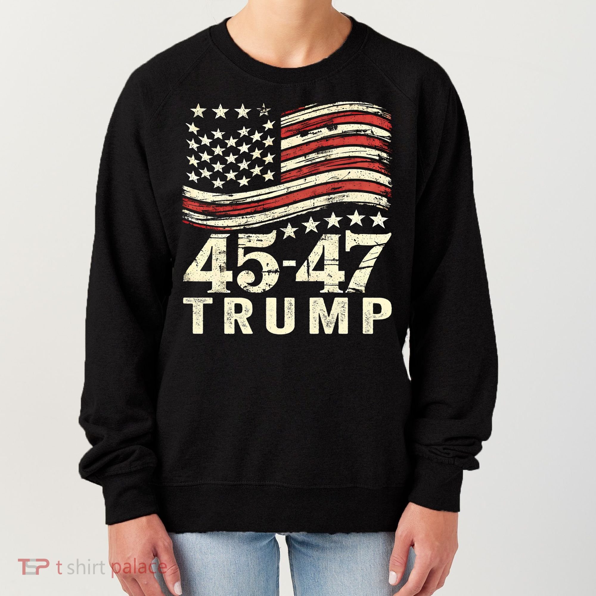 45 47 Usa Flag Trump Inauguration Day 2025 Women's Sweatshirt