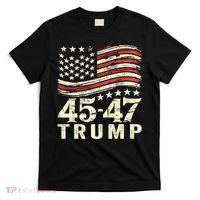45 47 Usa Flag Trump Inauguration Day 2025 T-Shirt thumb 0