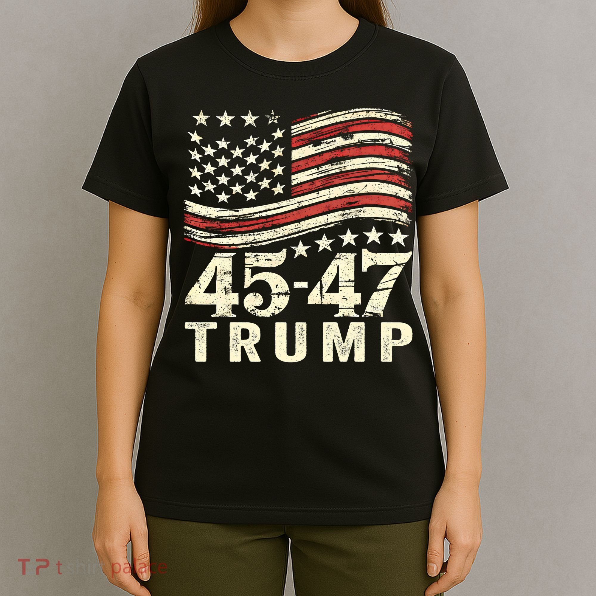 45 47 Usa Flag Trump Inauguration Day 2025 T-Shirt