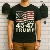 45 47 Usa Flag Trump Inauguration Day 2025 T-Shirt thumb 6
