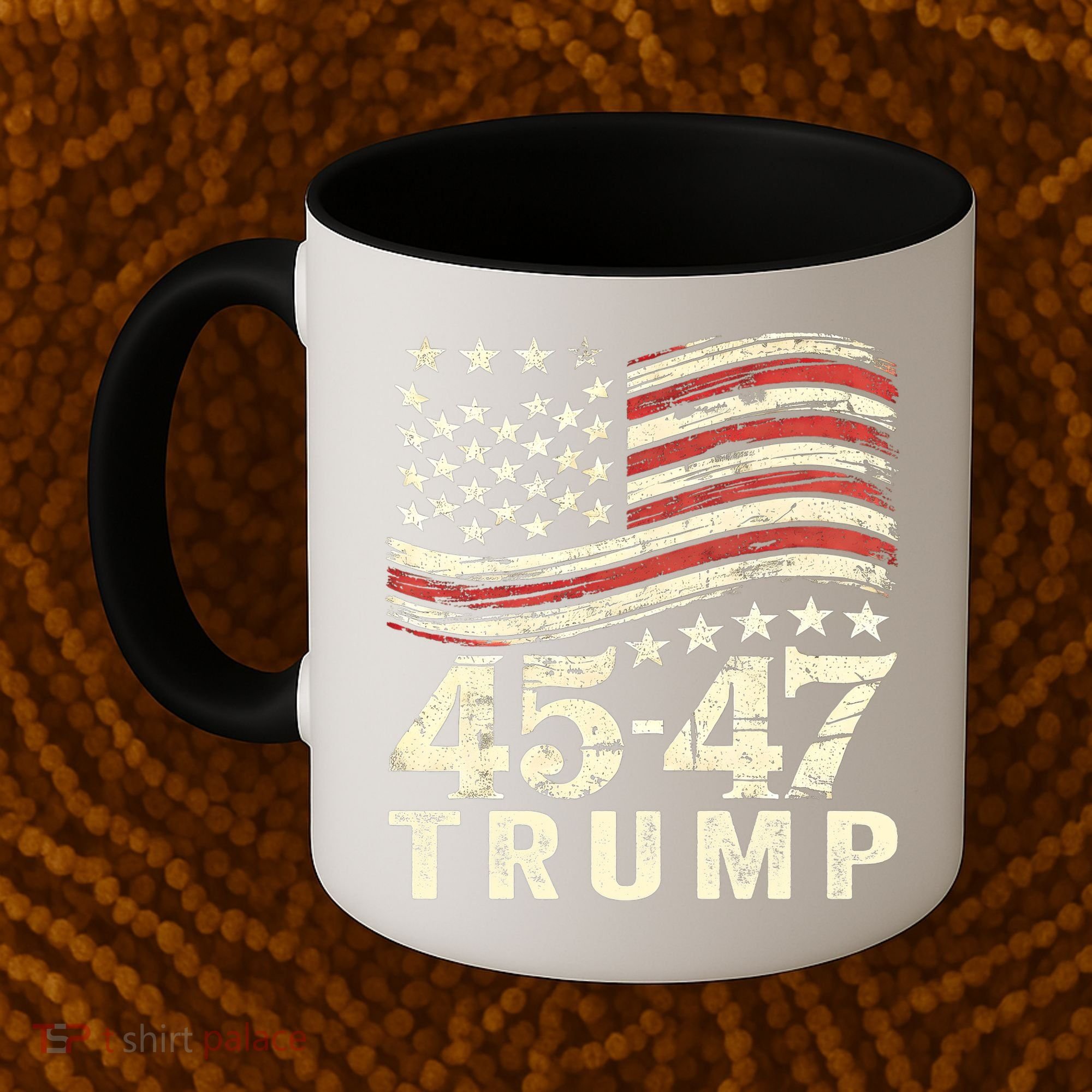 45 47 Usa Flag Trump Inauguration Day 2025 Coffee Mug