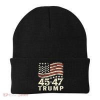 45 47 Usa Flag Trump Inauguration Day 2025 Beanie thumb 0