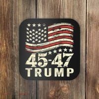 45 47 Usa Flag Trump Inauguration Day 2025 Coaster thumb 0