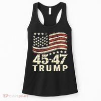 45 47 Usa Flag Trump Inauguration Day 2025 Women's Tank Top thumb 0