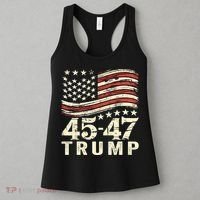 45 47 Usa Flag Trump Inauguration Day 2025 Women's Tank Top thumb 3