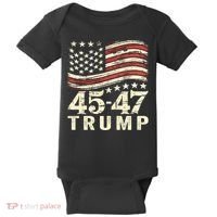 45 47 Usa Flag Trump Inauguration Day 2025 Baby Bodysuit thumb 0