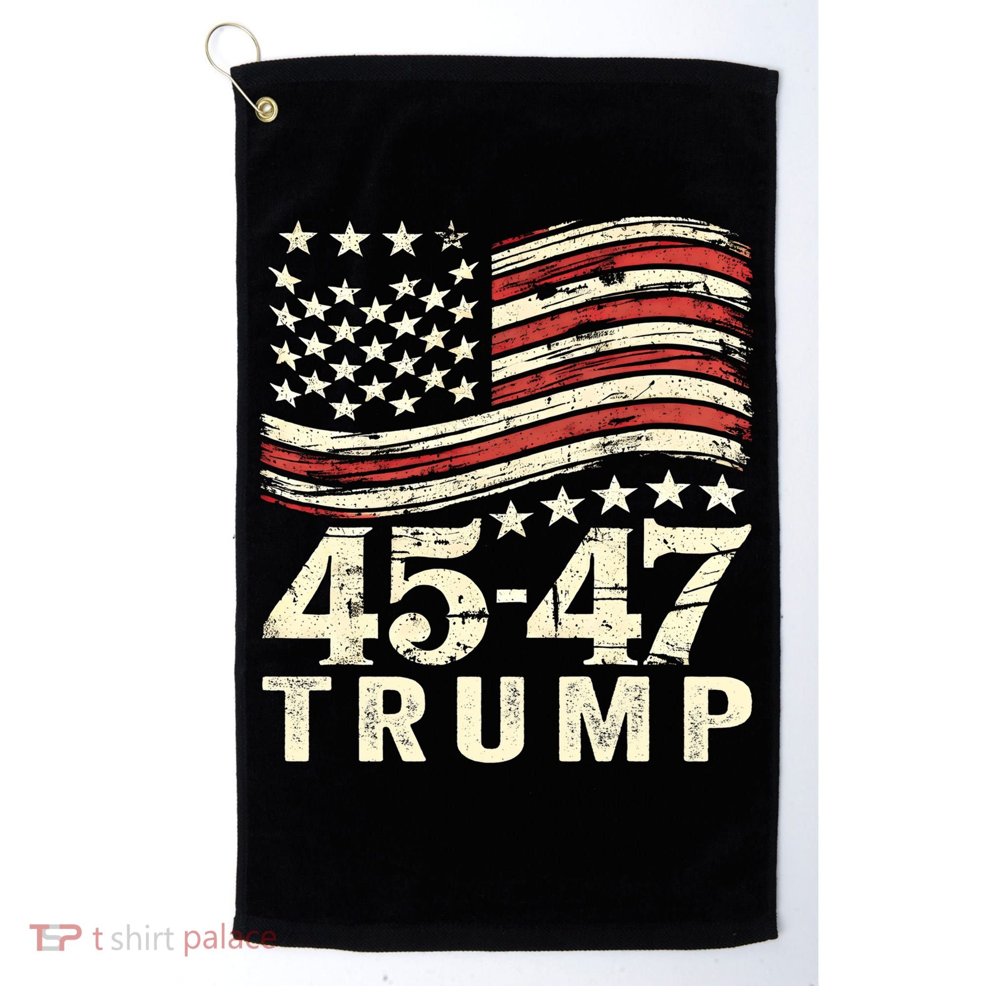 45 47 Usa Flag Trump Inauguration Day 2025 Golf Towel