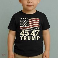 45 47 Usa Flag Trump Inauguration Day 2025 Toddler T-Shirt thumb 2