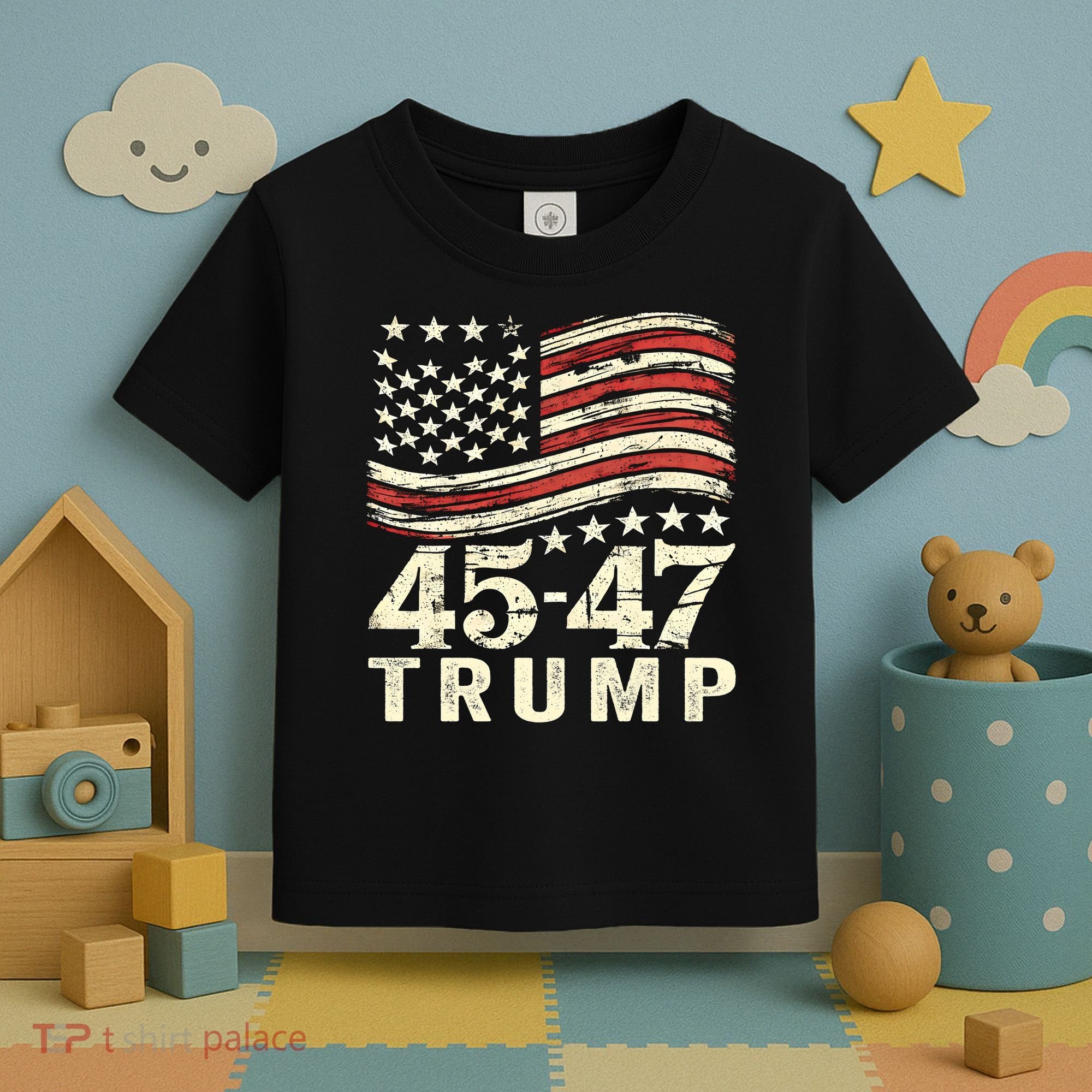 45 47 Usa Flag Trump Inauguration Day 2025 Toddler T-Shirt