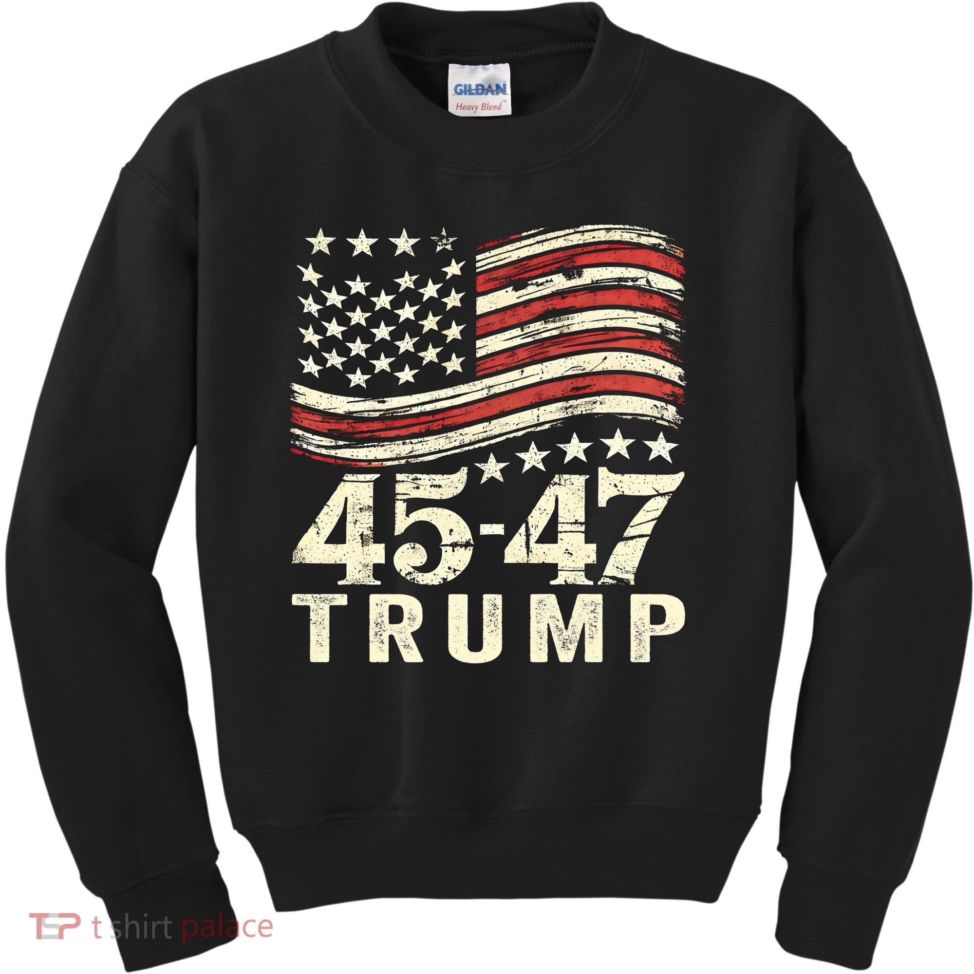 45 47 Usa Flag Trump Inauguration Day 2025 Kids Sweatshirt