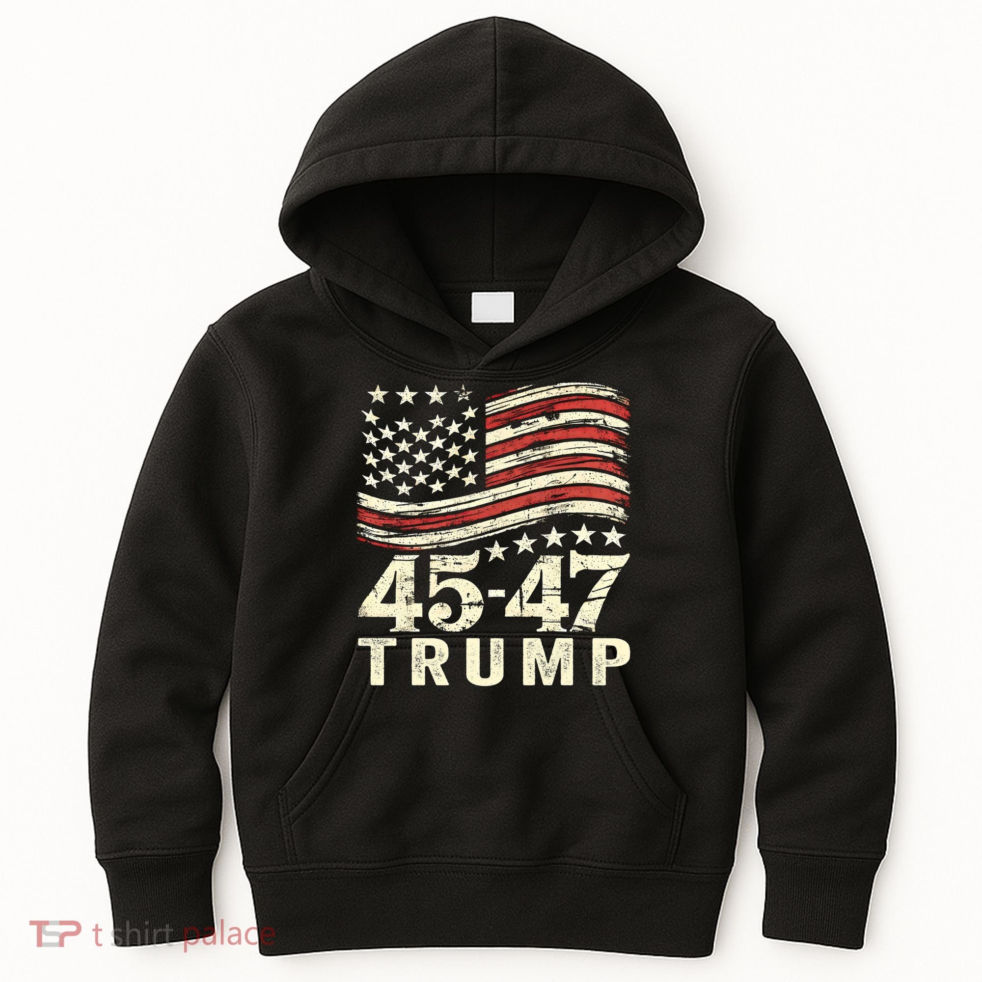 45 47 Usa Flag Trump Inauguration Day 2025 Kids Hoodie