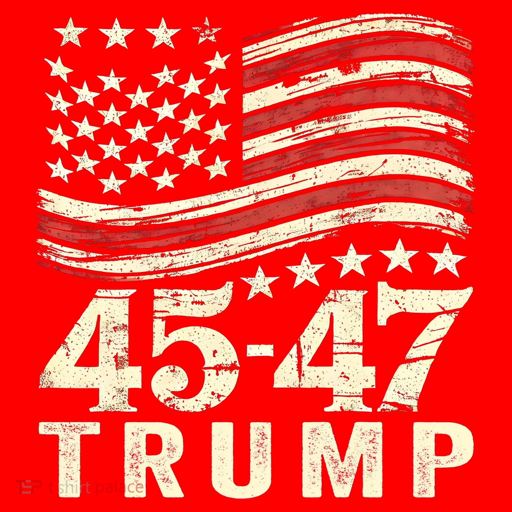 45 47 Usa Flag Trump Inauguration Day 2025 Santa Hat