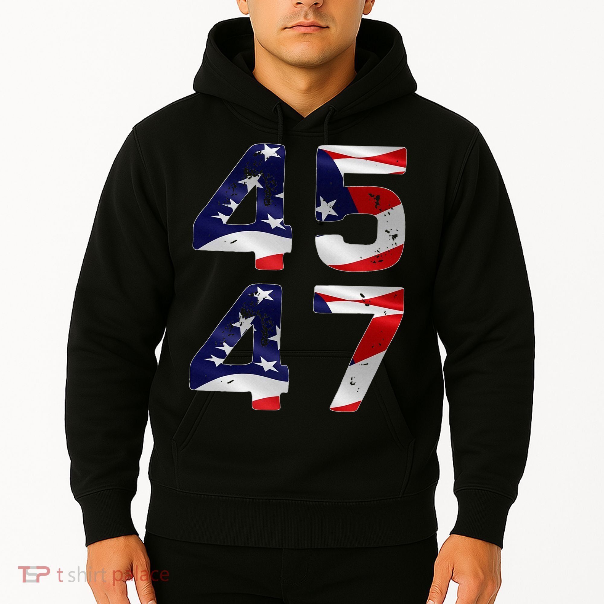 45 47 Usa Flag Hoodie