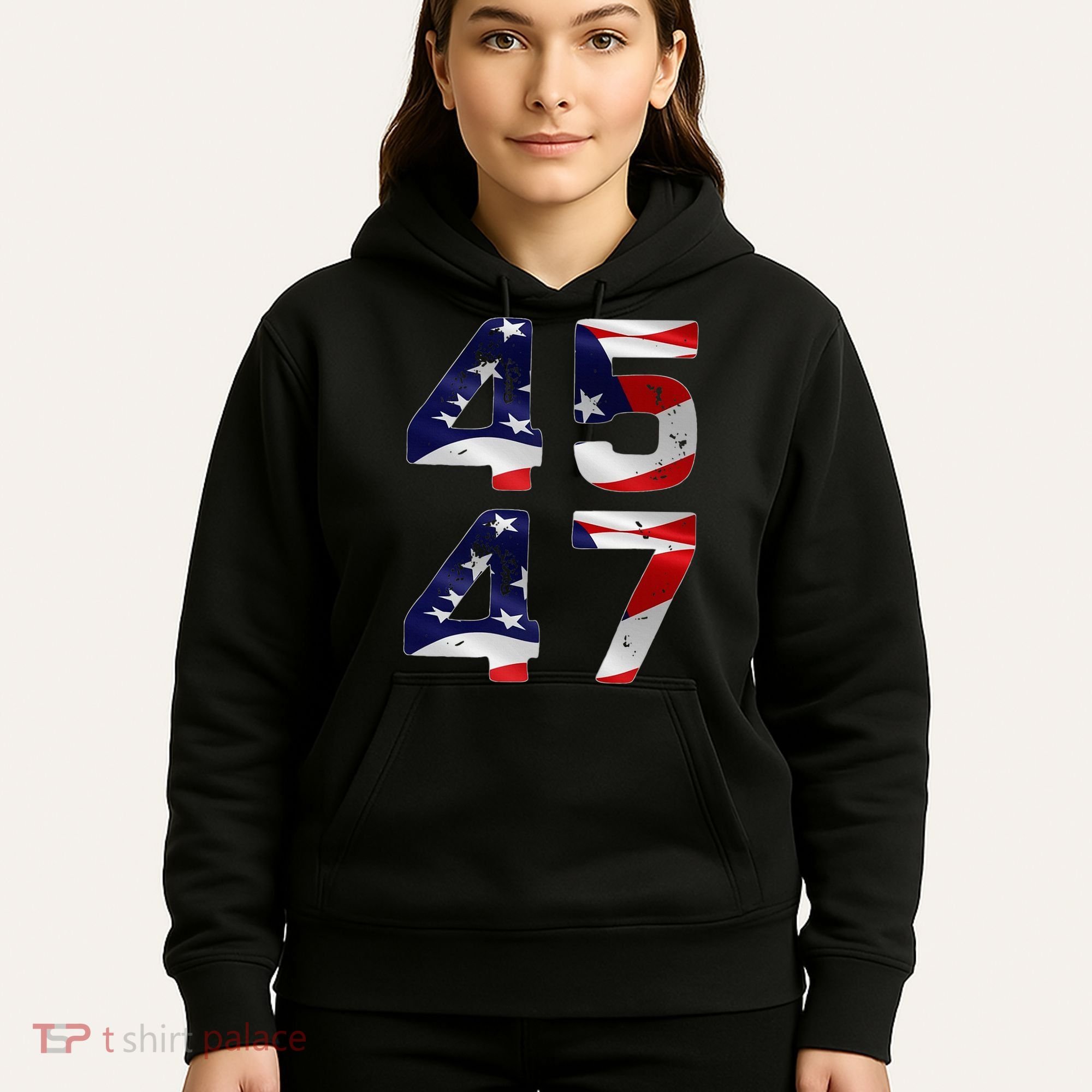 45 47 Usa Flag Hoodie