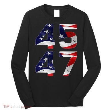 45 47 Usa Flag Long Sleeve Shirt