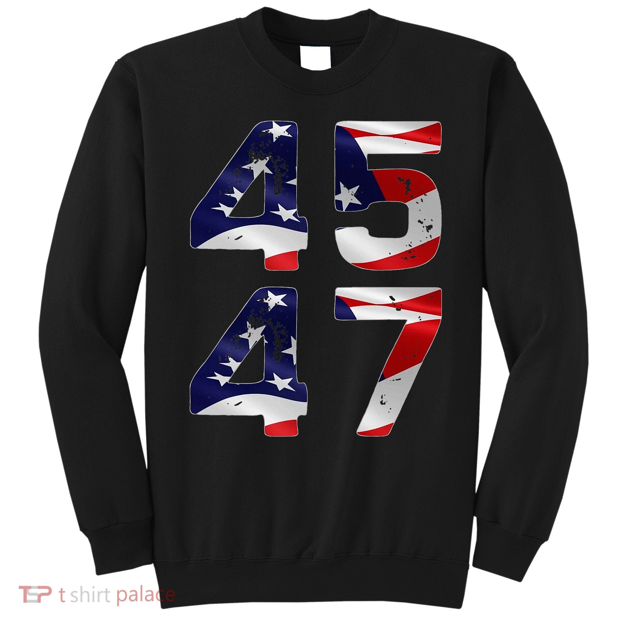 45 47 Usa Flag Sweatshirt