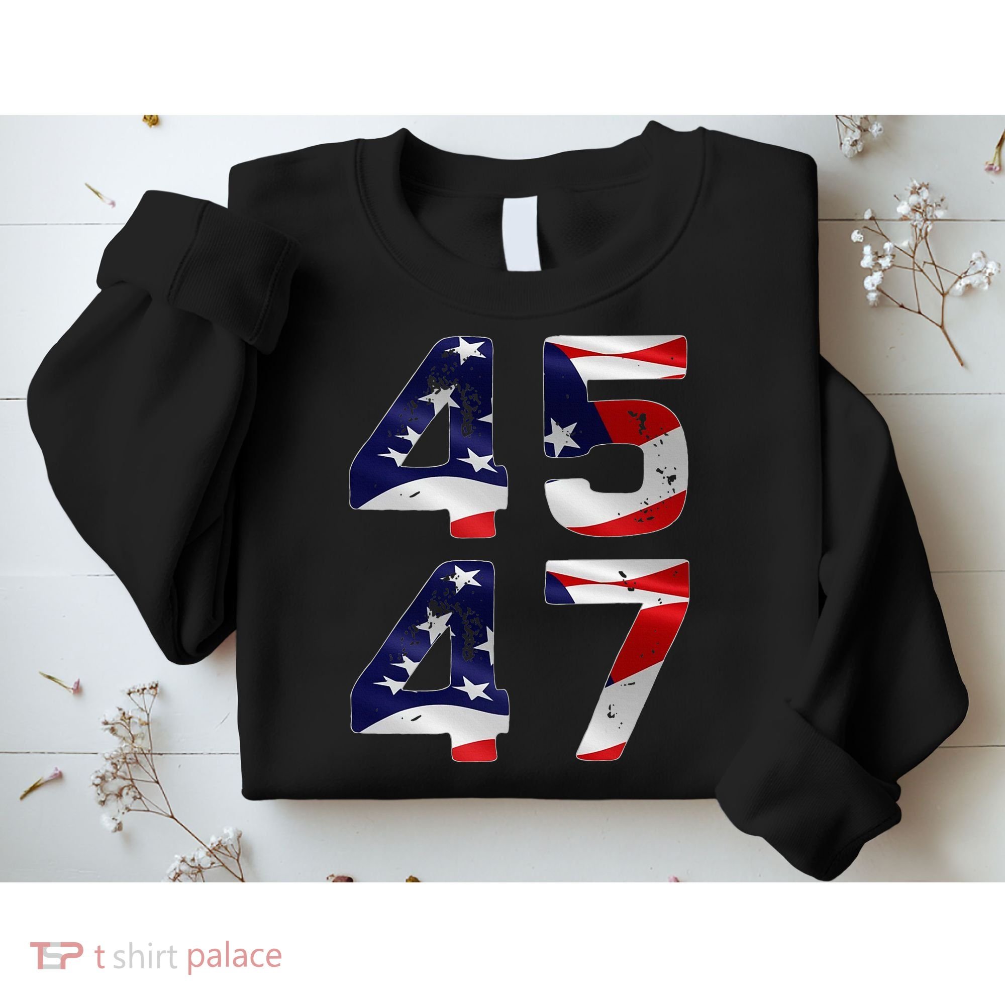 45 47 Usa Flag Sweatshirt