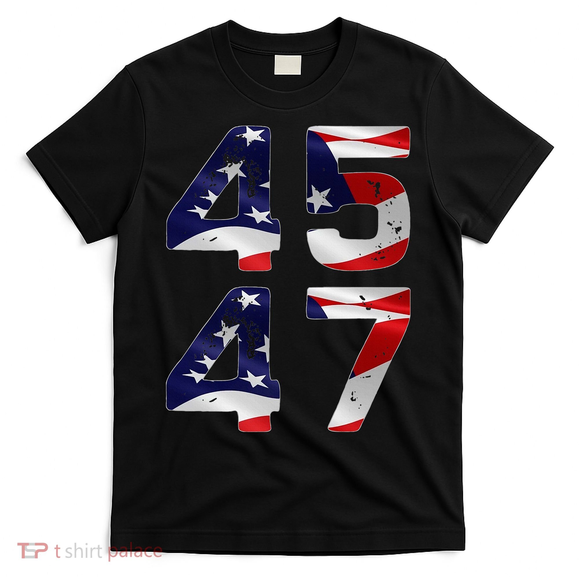 45 47 Usa Flag T-Shirt