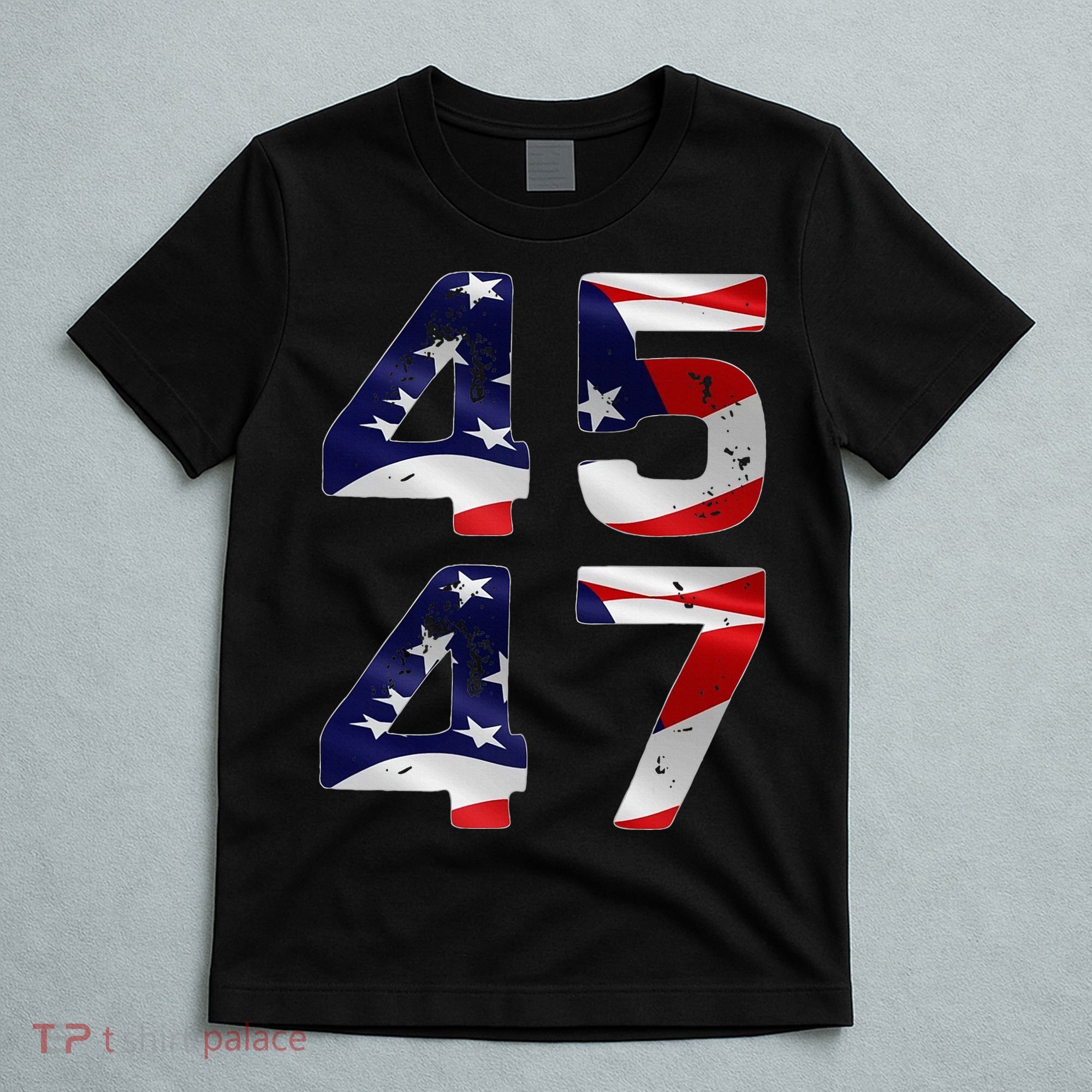 45 47 Usa Flag T-Shirt