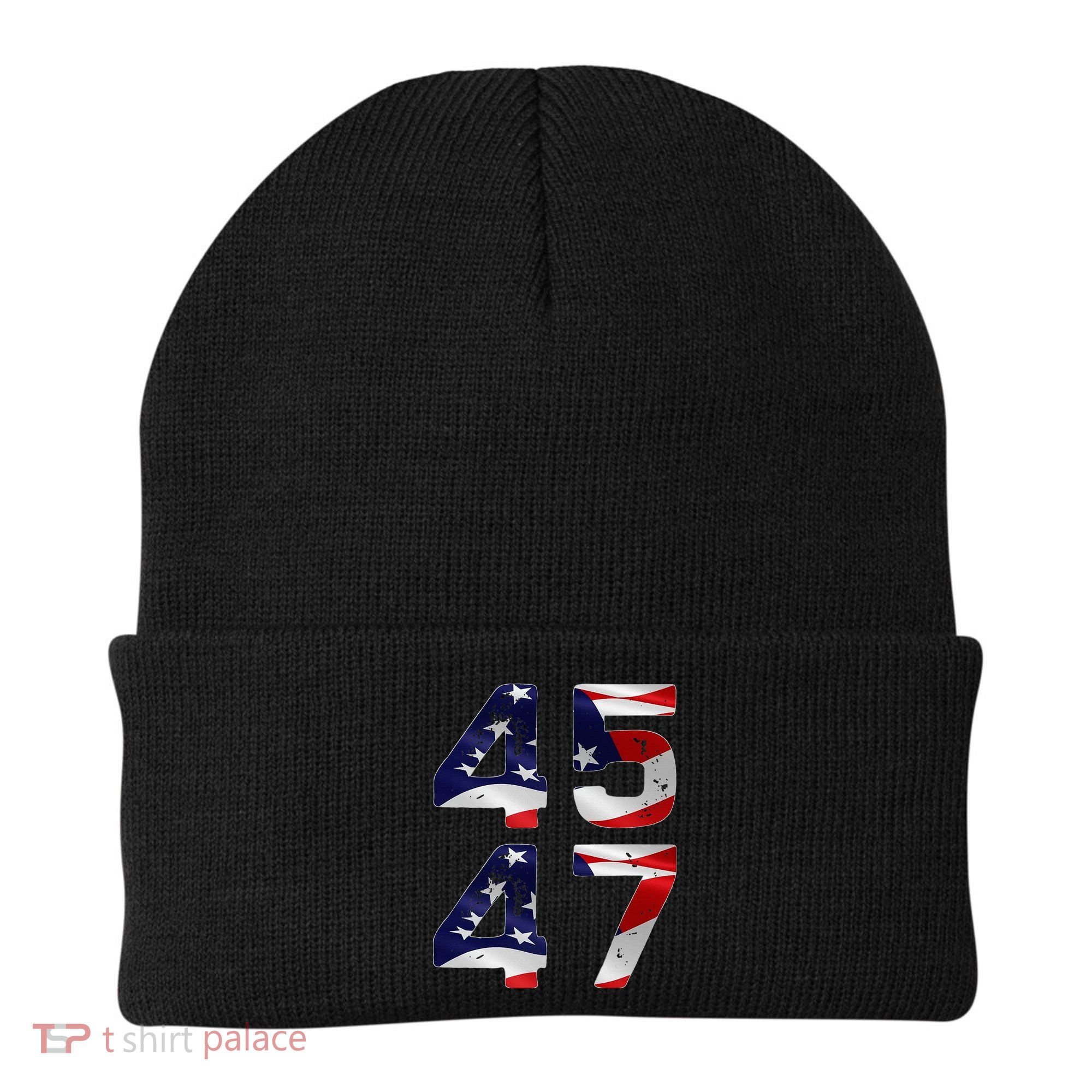 45 47 Usa Flag Beanie