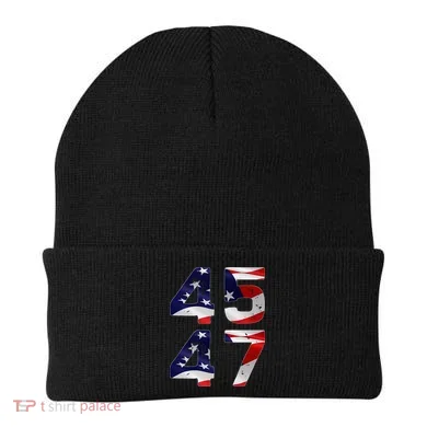 45 47 Usa Flag Beanie