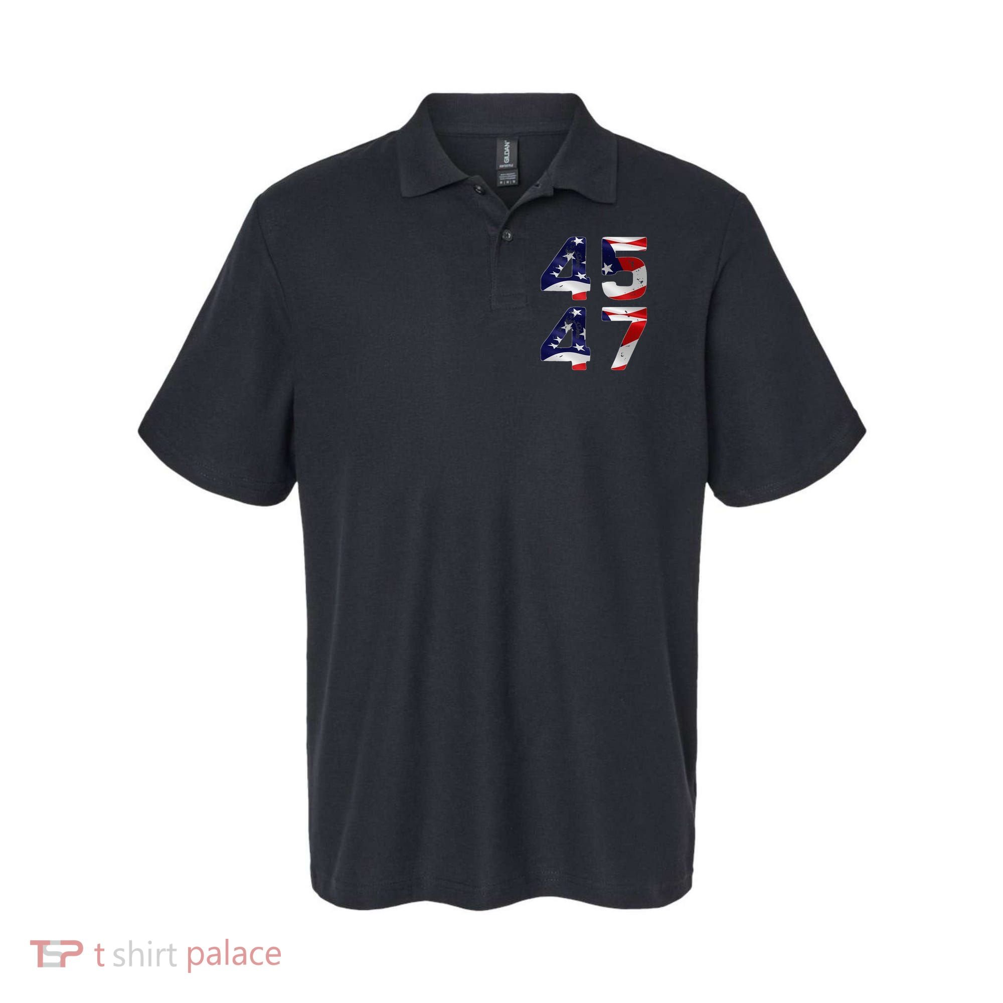 45 47 Usa Flag Polo