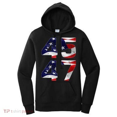 45 47 Usa Flag Women's Hoodie