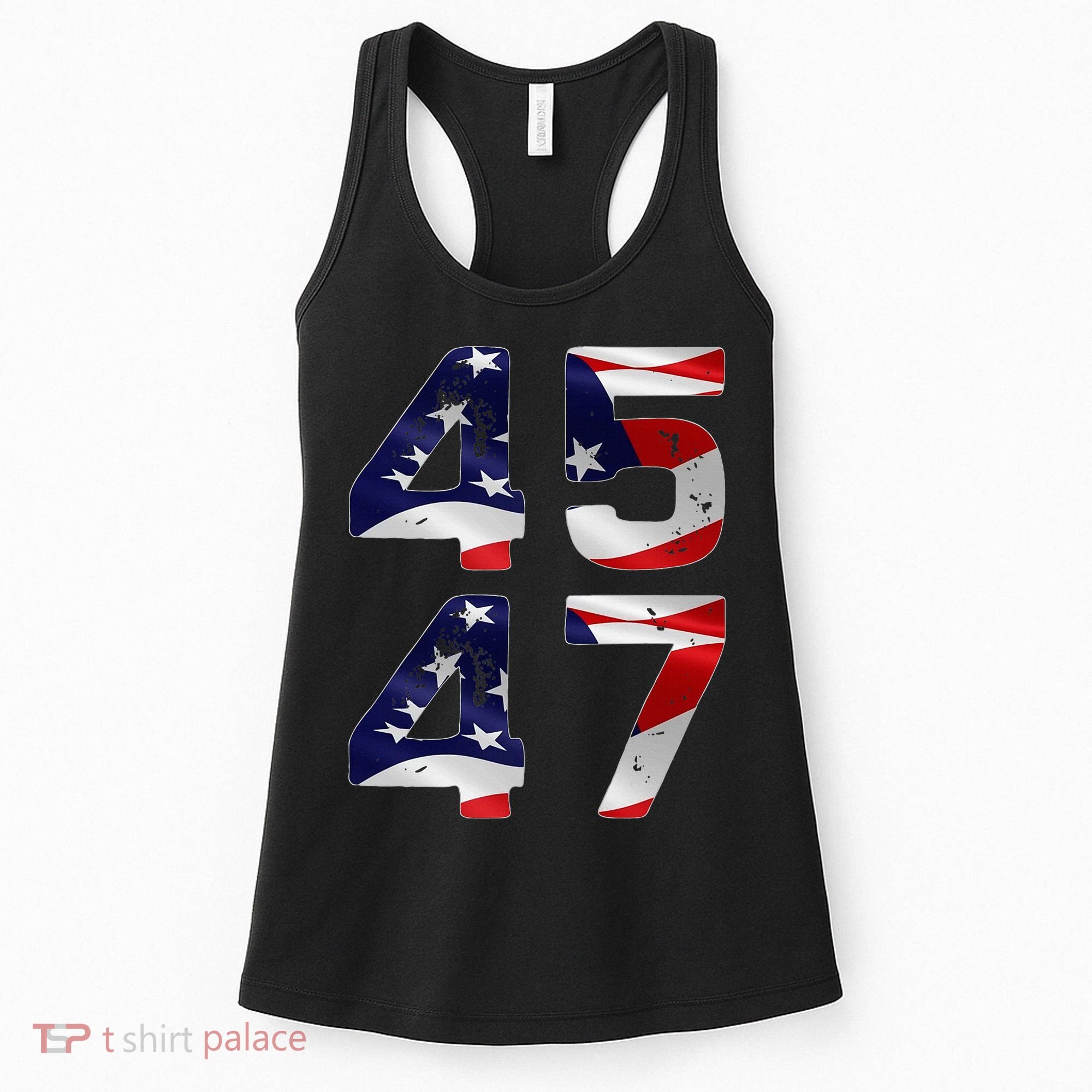 45 47 Usa Flag Women's Tank Top