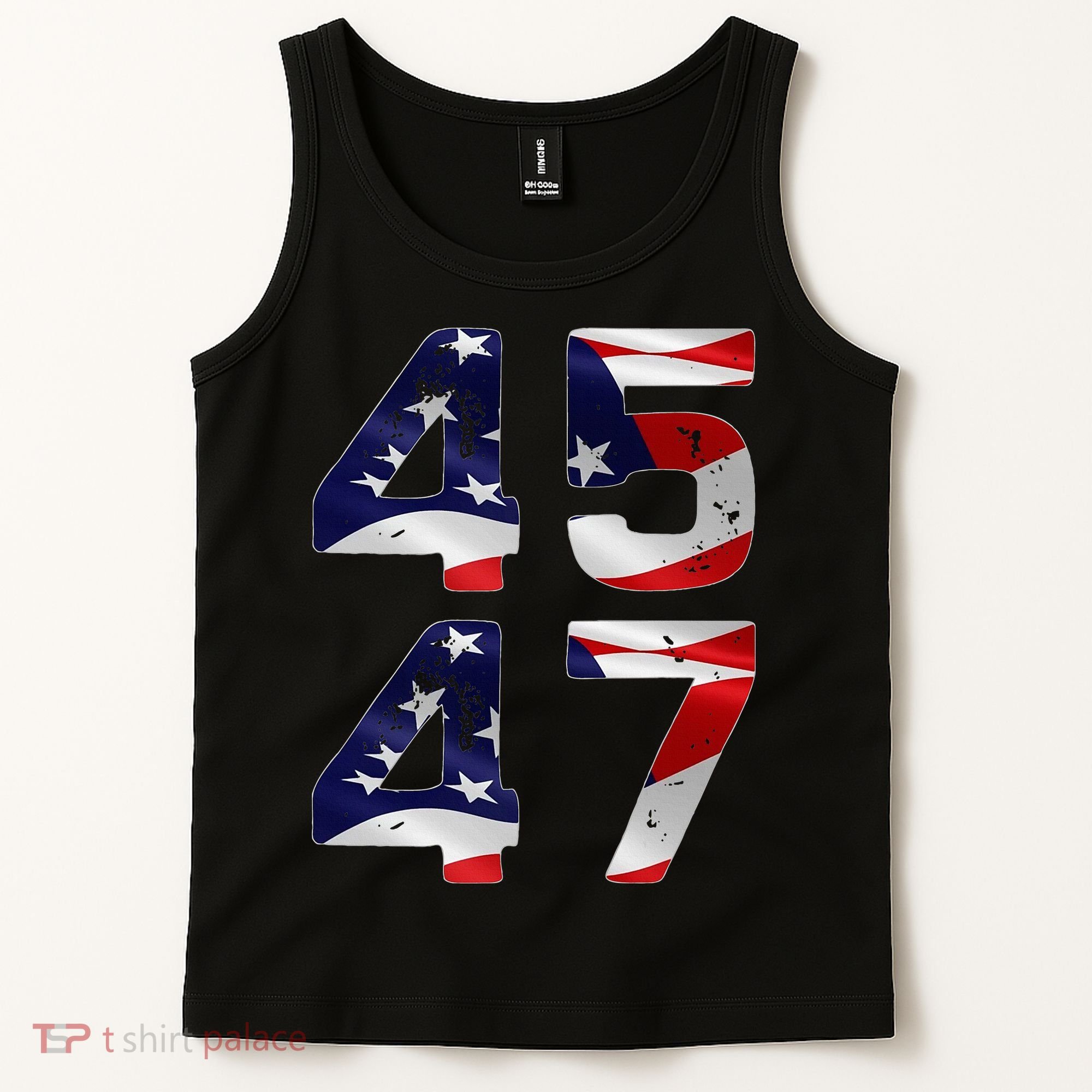 45 47 Usa Flag Tank Top