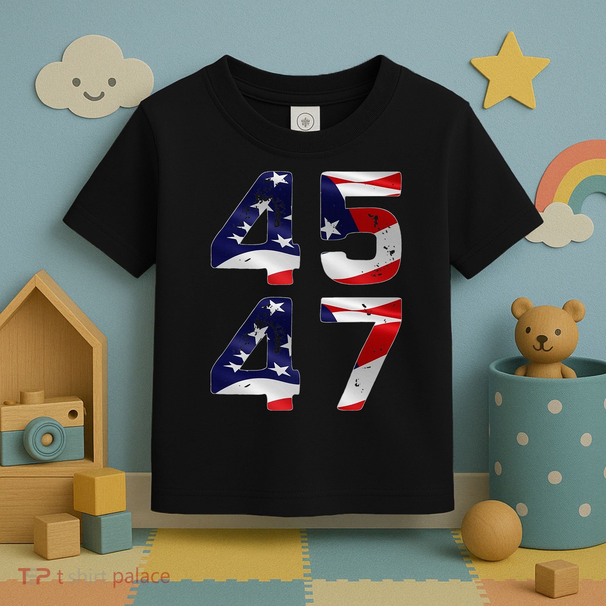 45 47 Usa Flag Toddler T-Shirt