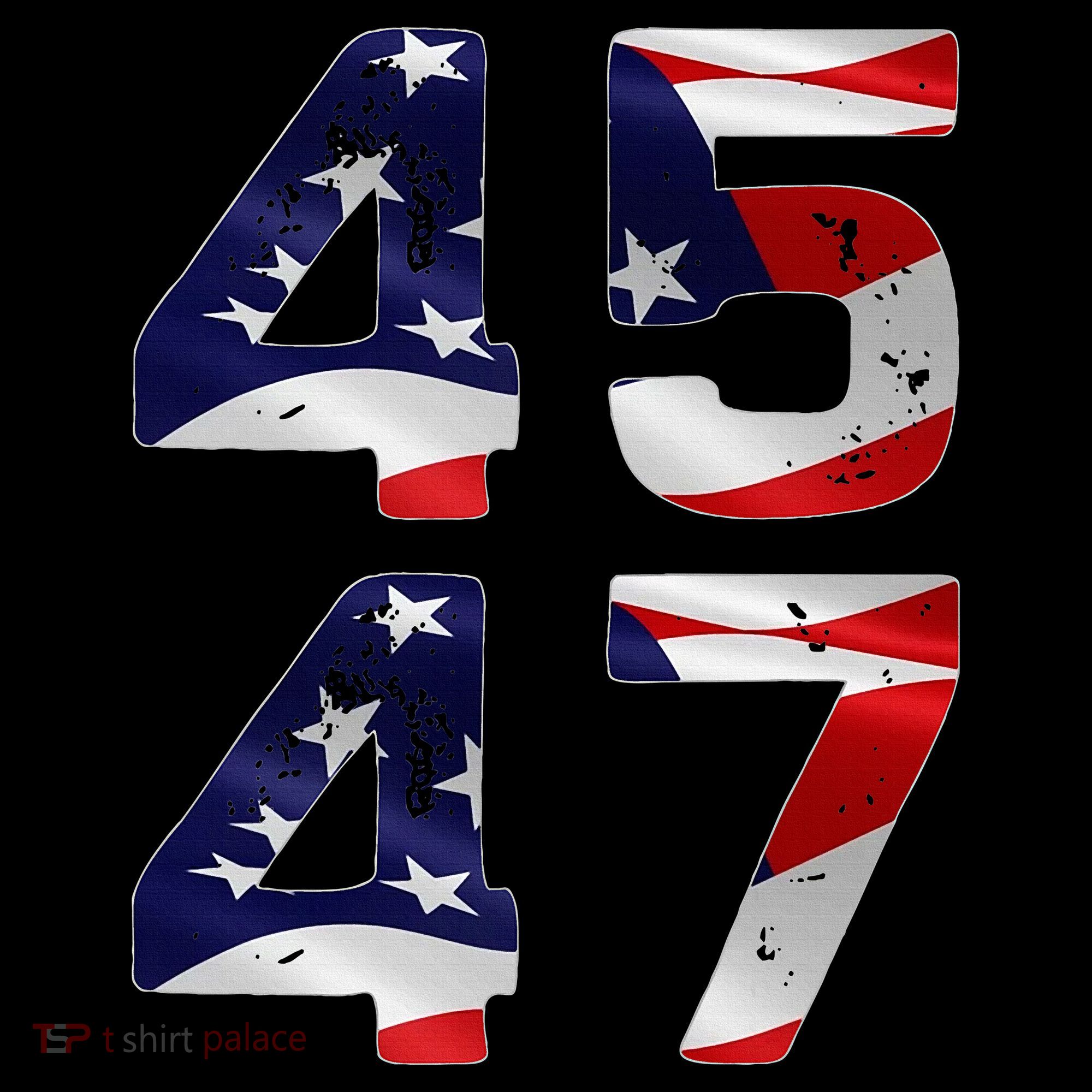 45 47 Usa Flag Visor