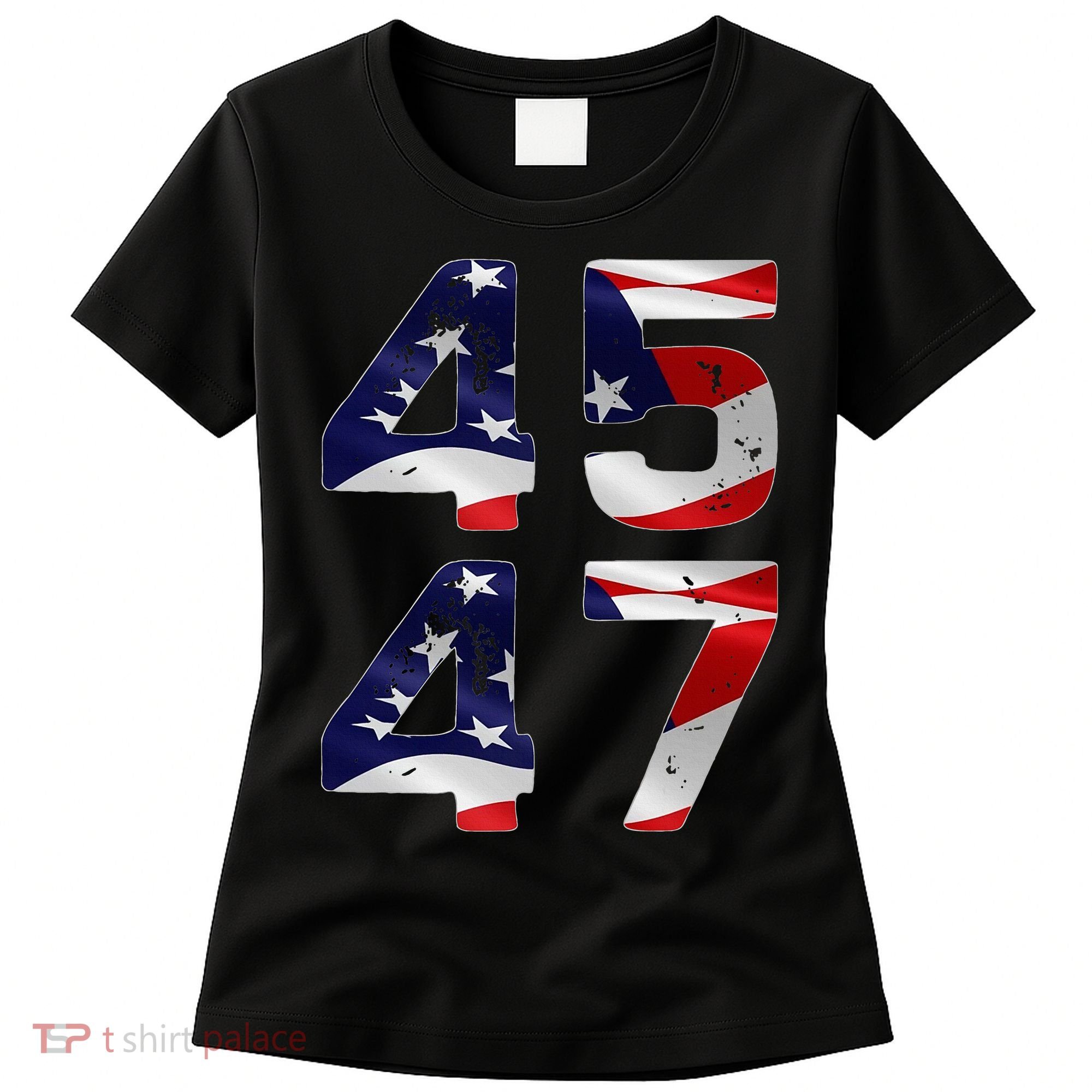 45 47 Usa Flag Women's T-Shirt